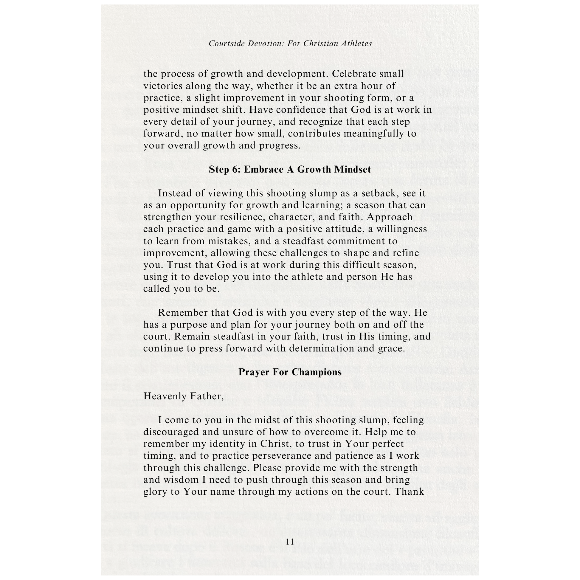 Courtside Devotion: For Christian Athletes