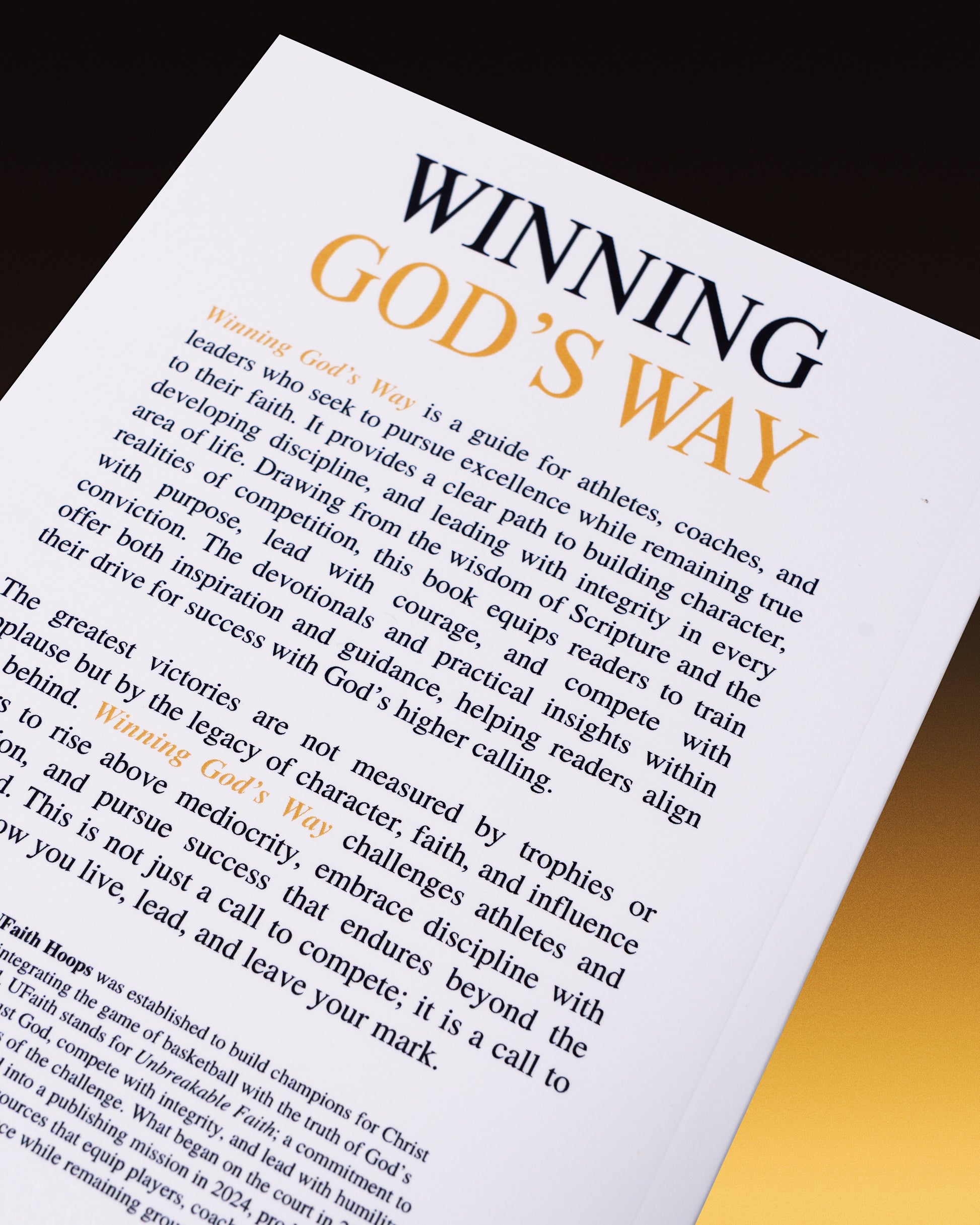 Winning God’s Way